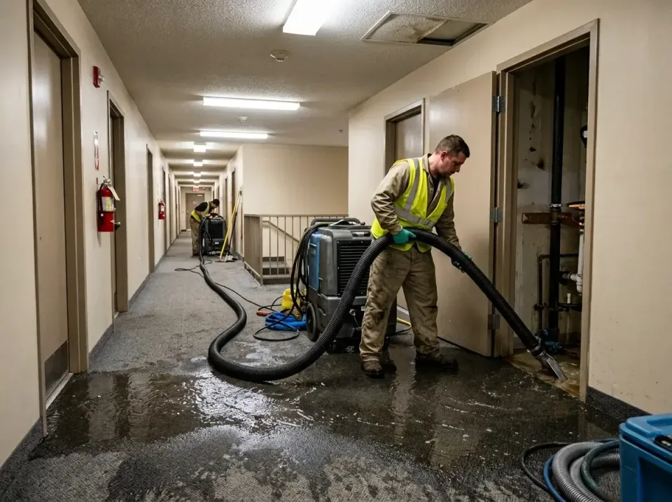 multi-unit-apartment-hallway-f-005 — frequently asked questions, Emergency Burst Pipe Water Extraction & Removal in Pikesvil…
